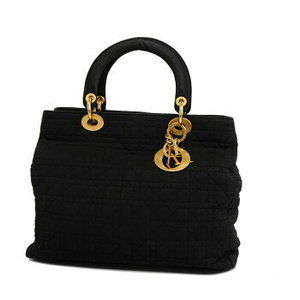 Christian Dior Lady Dior Cotton Handbag
